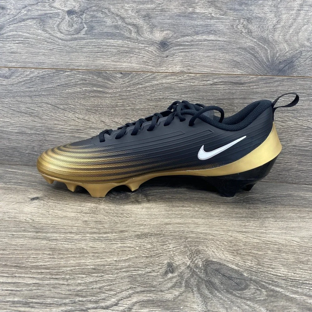 Nike Vapor Edge Shark 2 Football Cleats Mens 11.5 Black Gold FB3303-003